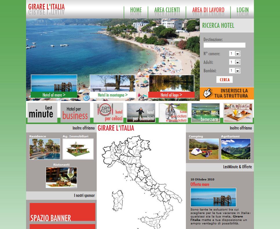 Girarelitalia - creazione portale turistico Girare L'Italia