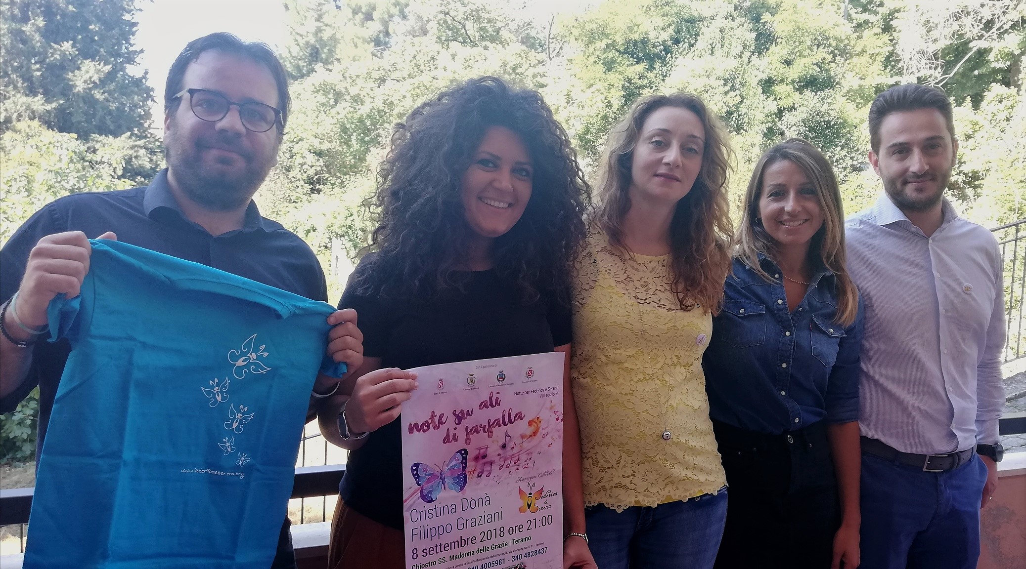 L’8 settembre l’ottava Notte per Federica e Serena con i cantautori Filippo Graziani e Cristina Donà