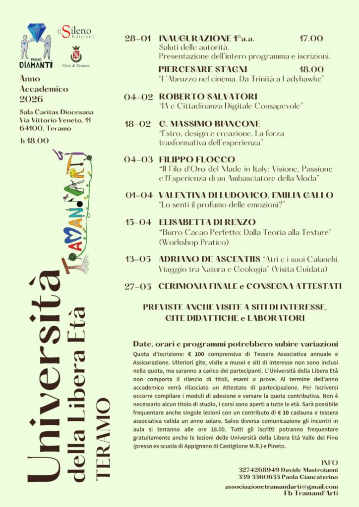 Università della Libera Età Teramo 2026